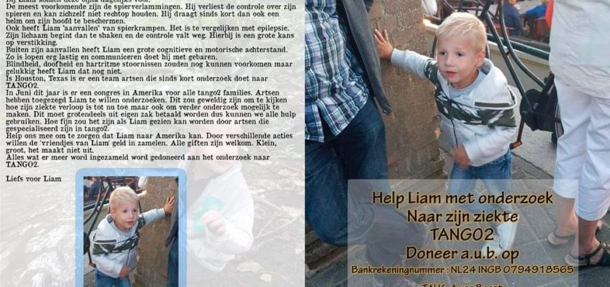Liefs voor Liam (Love for Liam) campaign raises money for Foundation